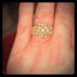 Exclusive Sterling Silver MultiShaped ClusterRing